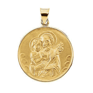 18K Yellow 13mm St. Joseph Medal