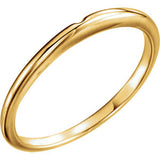 14K Yellow #1 Band Un-Notched