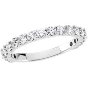 14K White 1-2 CTW Diamond Band