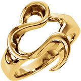 14K Yellow Freeform Ring