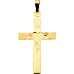 Cross with Heart Pendant