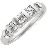 Platinum 3-4 CTW Diamond Anniversary Band