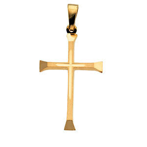 14K 24.5x16mm Cross Pendant