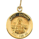 Sterling Silver 18.25 St. Barbara Medal