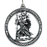 14K Yellow 38.75mm St. Christopher Medal