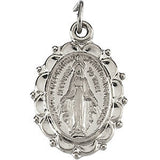 Sterling Silver 13x11mm Miraculous Medal