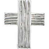 Sterling Silver 13x10mm The Rugged Cross® Lapel Pin