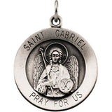 Sterling Silver 18.5mm St. Gabriel Medal