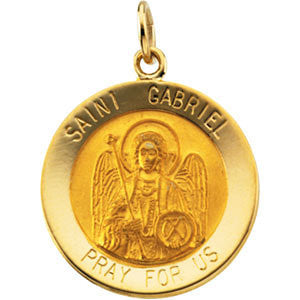 Sterling Silver 18.5mm St. Gabriel Medal