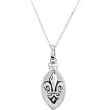 Fleur-de-lis Ash Holder Necklace