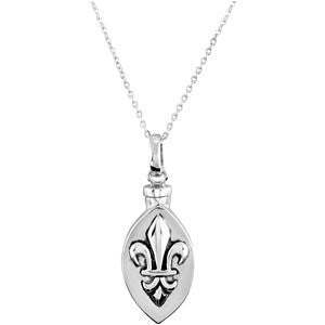 Fleur-de-lis Ash Holder Necklace