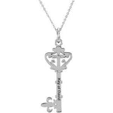 Key of David Pendant with Chain