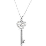 The Key of Strength for a Mother Necklace