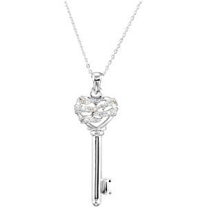 The Key of Strength for a Mother Necklace