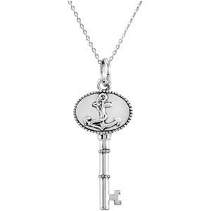 The Key of Strength for a Father Pendant with Chain