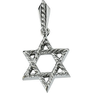 Sterling Silver Star of David Pendant