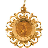 14K Yellow 18.5mm St. Peregrine Medal