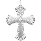 Laser Engraved Cross Pendant