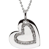 Mother & Daughter Heart Necklace