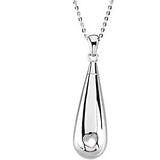 Sterling Silver Tear of Love Ash Holder 18" Necklace