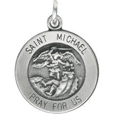 14K Yellow 12mm St. Michael Medal