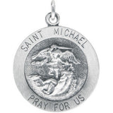 14K Yellow 12mm St. Michael Medal