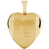 Heart Baptismal Locket