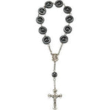 Madonna Meditation Rosary w- Hematite Beads