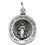 18K Yellow 21.75mm Miraculous Medal