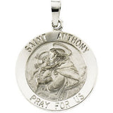 14K Yellow 18mm St. Anthony Medal