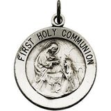 Sterling Silver 12mm First Communion Medal