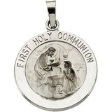 Sterling Silver 12mm First Communion Medal