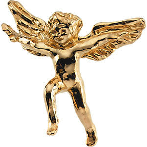 Flying Cherub Lapel Pin